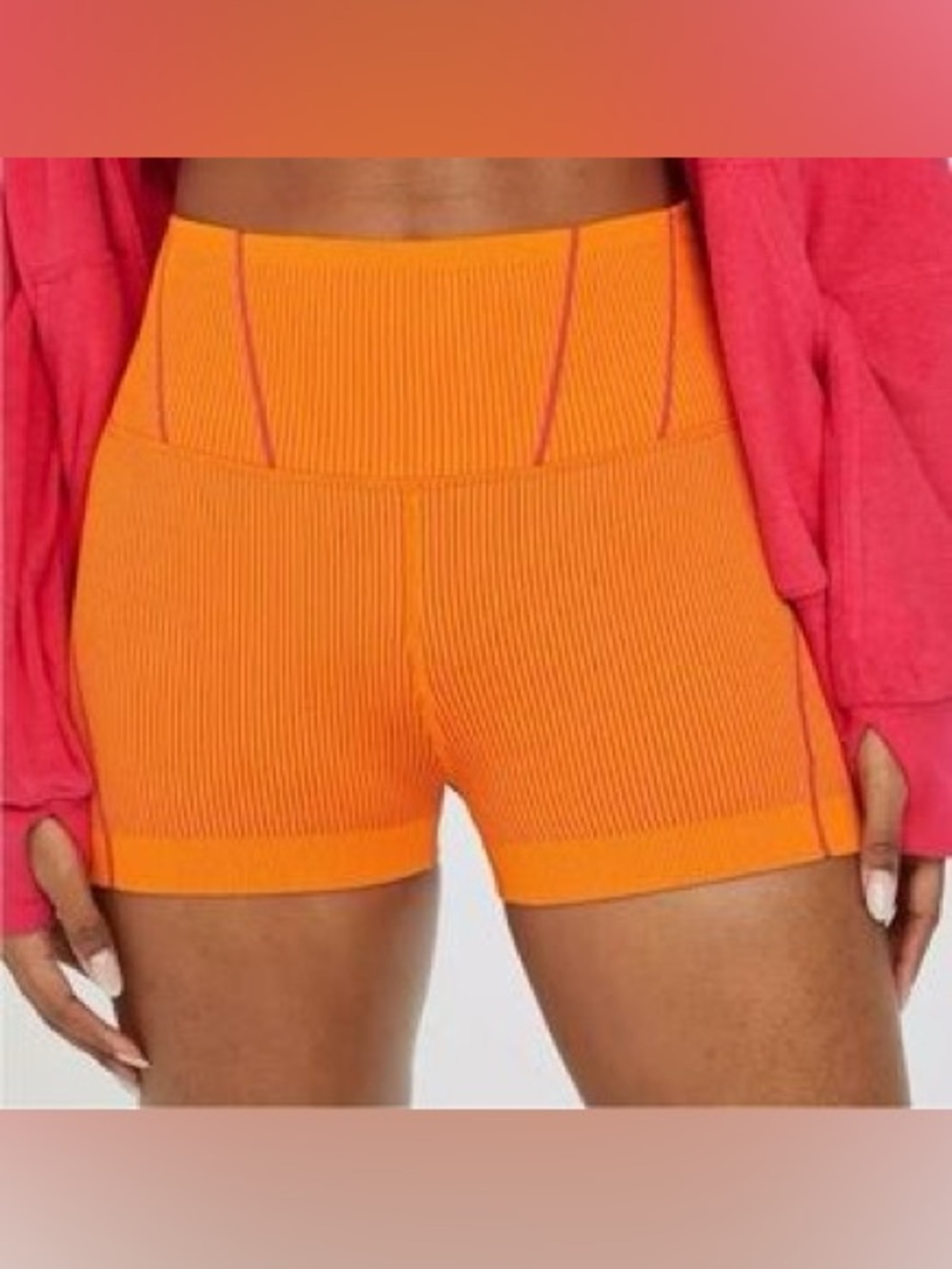 Aerie Ribbed High-Waist Seamless Bike Shorts